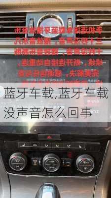 蓝牙车载,蓝牙车载没声音怎么回事