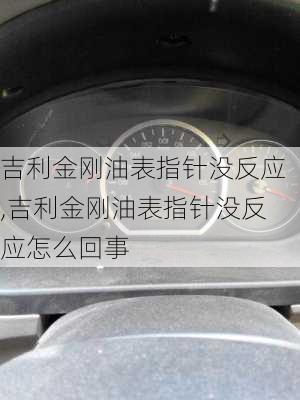 吉利金刚油表指针没反应,吉利金刚油表指针没反应怎么回事