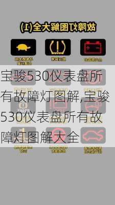 宝骏530仪表盘所有故障灯图解,宝骏530仪表盘所有故障灯图解大全