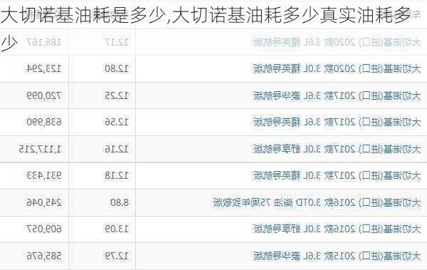 大切诺基油耗是多少,大切诺基油耗多少真实油耗多少