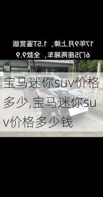 宝马迷你suv价格多少,宝马迷你suv价格多少钱