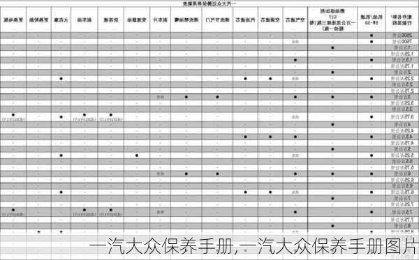 一汽大众保养手册,一汽大众保养手册图片