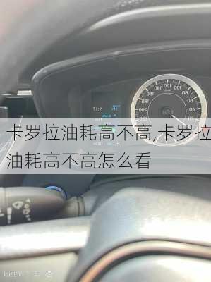 卡罗拉油耗高不高,卡罗拉油耗高不高怎么看