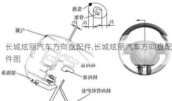 长城炫丽汽车方向盘配件,长城炫丽汽车方向盘配件图