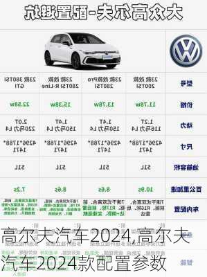 高尔夫汽车2024,高尔夫汽车2024款配置参数