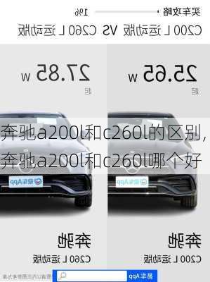 奔驰a200l和c260l的区别,奔驰a200l和c260l哪个好