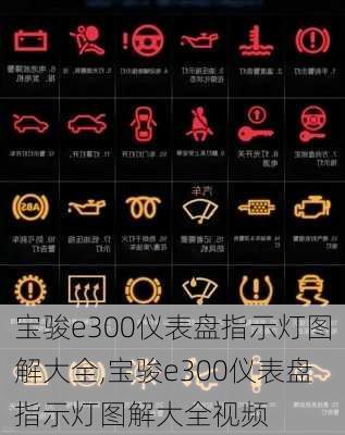 宝骏e300仪表盘指示灯图解大全,宝骏e300仪表盘指示灯图解大全视频