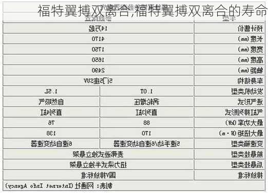 福特翼搏双离合,福特翼搏双离合的寿命