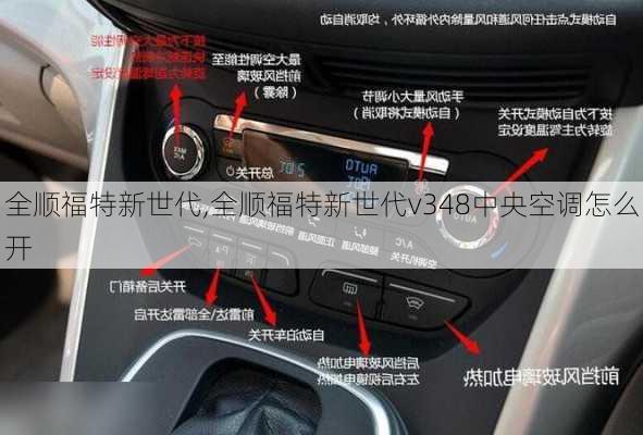 全顺福特新世代,全顺福特新世代v348中央空调怎么开